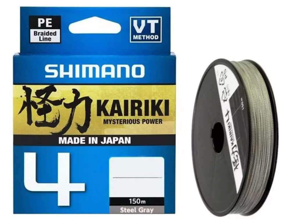 Šňůra SHIMANO Line Kairiki 4 Steel Gray, 150 m