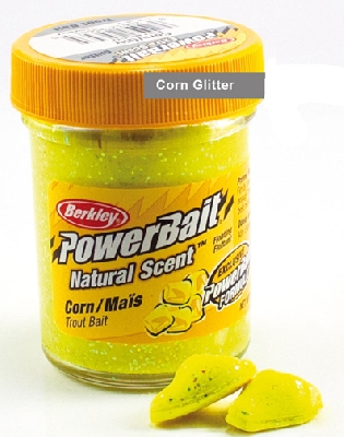 Těsto BERKLEY PowerBaits Corn Glitter