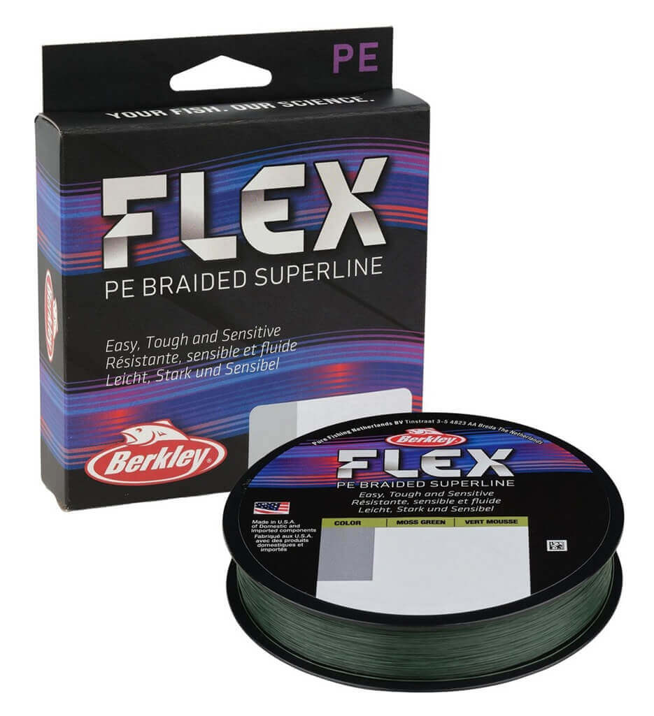 Šňůra BERKLEY Flex Braid Moss Green, 135 m