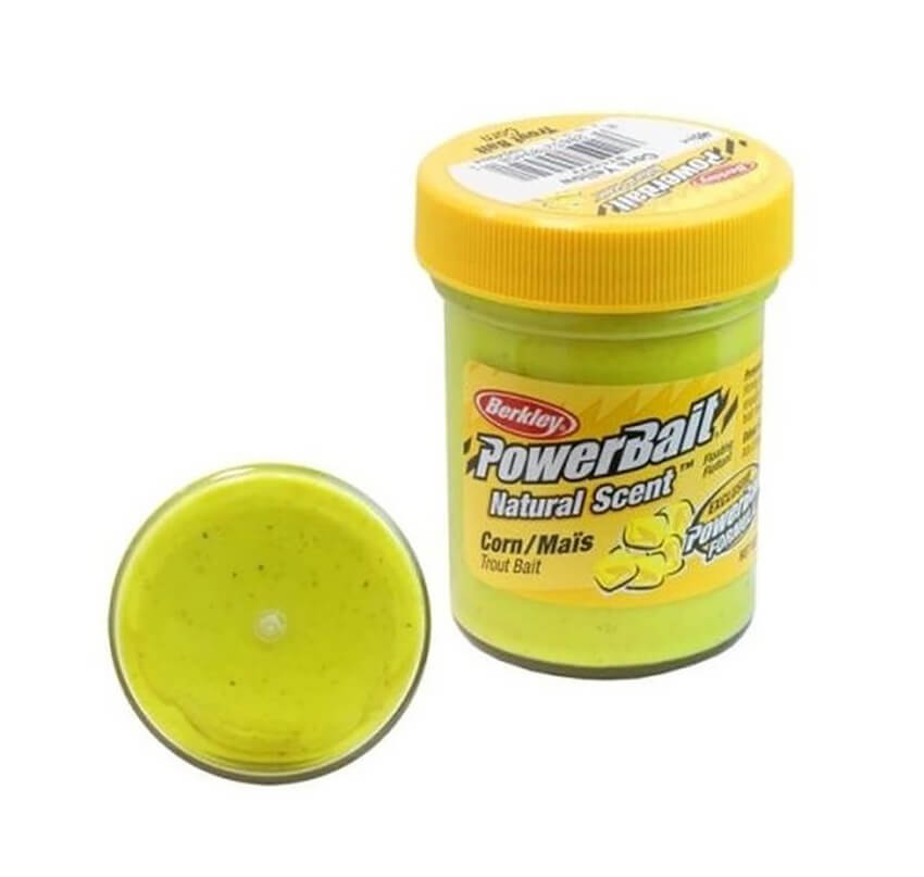 Těsto BERKLEY PowerBait Extra Scent Glitter Trout Bait, Corn