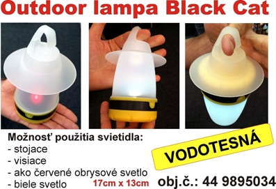 Vodotěsná lampa Black Cat Outdoor