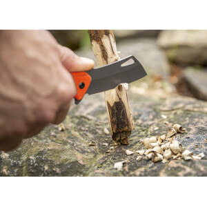 Obrázok 3 k Skladací nôž SMITH`S Rally Titanium Finished Cleaver Blade, Blaze Orange