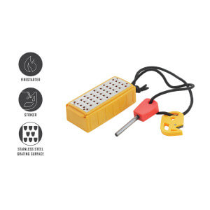 Obrázok 3 k Vreckové strúhadlo s trecím zapaľovačom SMITH`S Pack Pal Tinder Maker with Fire Starter