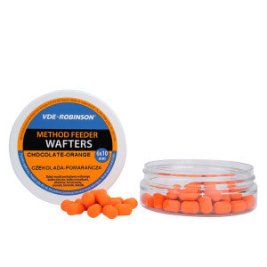 Vyvážené boilie VDE-ROBINSON Wafters 6x10 mm, 15 g čokoláda a pomeranč