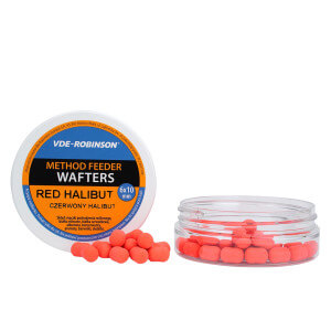 Vyvážené boilie VDE-ROBINSON Wafters 6x10 mm, 15 g Red halibut