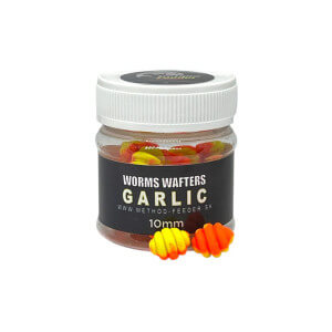 Nástraha Method Feeder Fans Worms Wafter 10 mm, Česnek