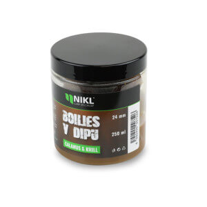 Boilie v dipe NIKL Calanus & Krill, 250 ml