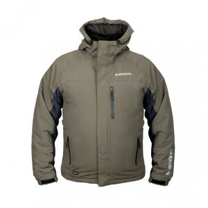 Nepromokavá bunda SHIMANO Rain Jacket Padded Green