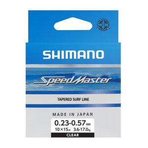 Ujímaný vlasec SHIMANO SpeedMaster Tapered Surf Line, Clear, 10x15 m