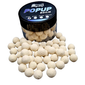 Boilie ABAITS Pop Up Fluo, Česnek