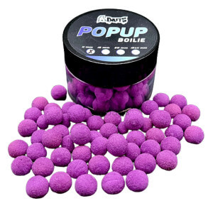 Boilie ABAITS Pop Up Fluo, Černý rybíz