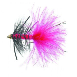 Muška UNIQUE Flies B.H. Rubber Leg Woolly Fluo Red Daiichi