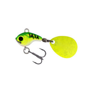 Nástraha WESTIN Dropbite Tungsten Spin Tail Jig, Chartreuse Ice