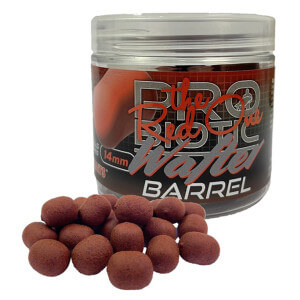 Vyvážené boilie STARBAITS Probiotic Barrel Wafter Red One