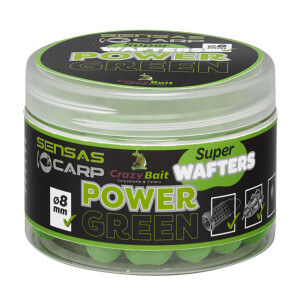 Vyvážená nástraha SENSAS Wafters Super Power Green česnek