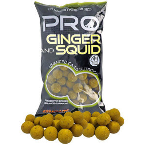 Boilie STARBAITS Pro Ginger & Squid, 800 g