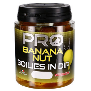 Boilie STARBAITS Pro Banana Nut v dipu