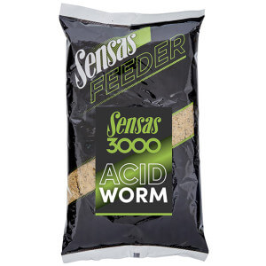 Krmivo SENSAS 3000 Feeder Acid Worm (amino dážďovka), 1 kg