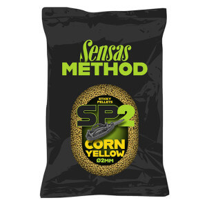 Pelety SENSAS Method Sticky Pellets, 650 g, Kukurica