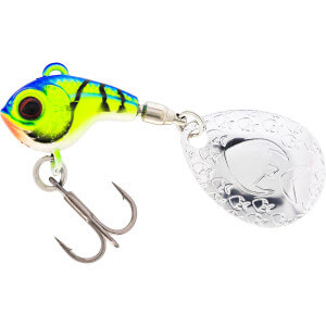 Nástraha WESTIN Dropbite Tungsten Spin Tail Jig, Chartreuse Blue Craw