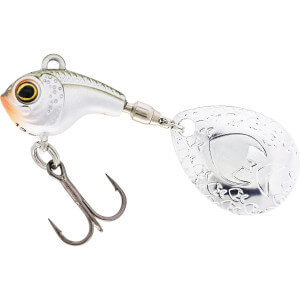 Nástraha WESTIN Dropbite Tungsten Spin Tail Jig, Clear Olive