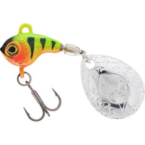 Nástraha WESTIN Dropbite Tungsten Spin Tail Jig, Chartreuse Perch