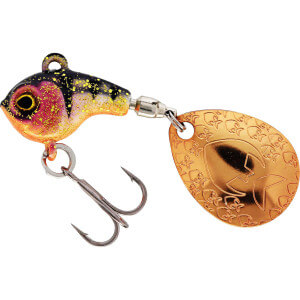 Nástraha WESTIN Dropbite Tungsten Spin Tail Jig, Copper Perch