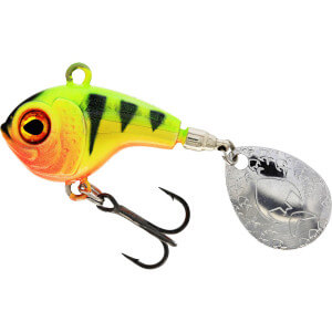 Nástraha WESTIN Dropbite Spin Tail Jig 3,4 cm, 17 g, Chartreuse Perch