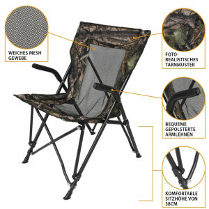 Obrázek 3 k Židle Camou Mesh High Back Klappstuhl