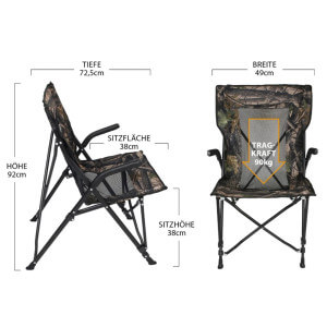 Obrázek 4 k Židle Camou Mesh High Back Klappstuhl