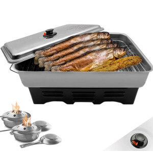 Udiareň Eversmoke Deluxe Edelstahl Tischräucherofen