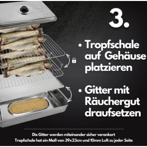 Obrázek 4 k Udírna Eversmoke Deluxe Edelstahl Tischräucherofen