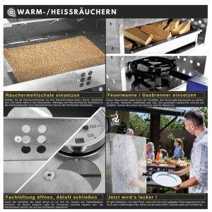Obrázek 3 k Udírna Eversmoke Edelstahl Räucherofen Magnum Thermometer