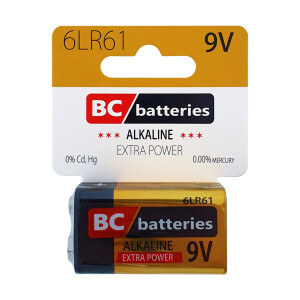 BC Batteries Alkaline 9V Battery
