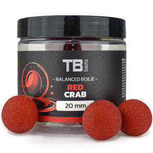 Vyvážené boilie TB Baits Balanced Red Crab + atraktor