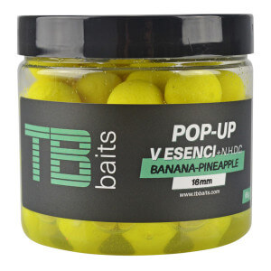 Boilie TB Baits Pop Up Yellow Banana Pineapple + NHDC, 16 mm, 65 g