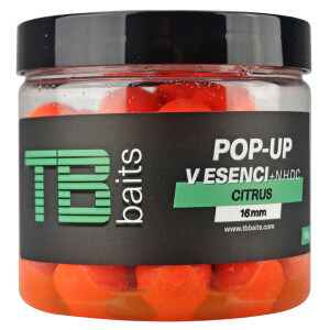 Boilie TB Baits Pop Up Orange Citrus + NHDC, 16 mm, 65 g