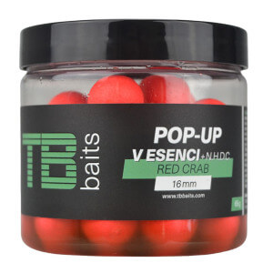 Boilie TB Baits Pop Up Red Crab + NHDC, 12 mm, 65 g