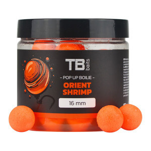 Boilie TB Baits Pop Up Orient Shrimp + NHDC, 16 mm, 65 g