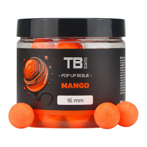 Boilie TB Baits Pop Up Mango + NHDC, 16 mm, 65 g