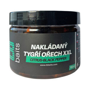 Nakládaný tigrí ořech TB Baits XXL, Citrus & Black Pepper, 150 ml