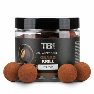 Vyvážené boilie TB Baits Balanced Grand Krill + atraktor