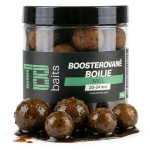 Dipované boilie TB Baits Boosted Krill, 20-24 mm, 120 g