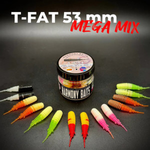 Nástrahy HARMONY BAITS Mega MIX T-Fat, 53 mm, 1,1 g, 12 ks