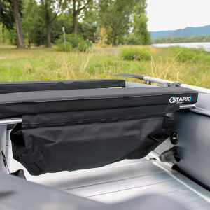 Podsedák STARKBOAT s úložným priestorom, 95 cm, čierny