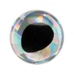 Obrázok 3 k Oči SYBAI 3D Epoxy Fish Eyes, Rainbow Silver