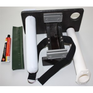 Držák prutů a sonaru na člun