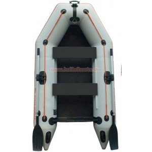 Rybářský člun KOLIBRI KM šedý - pevná podlaha