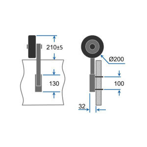 Obrázok 5 k Prepravné kolieska na čln ET200 čierno / červené
