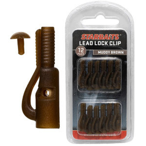 Klip StarBAITS Lead Lock Clip barva hnědá